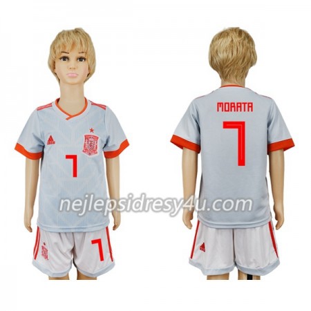 Fotbalový Dres Španělsko Morata 7 Dětské Venkovní MS 2018